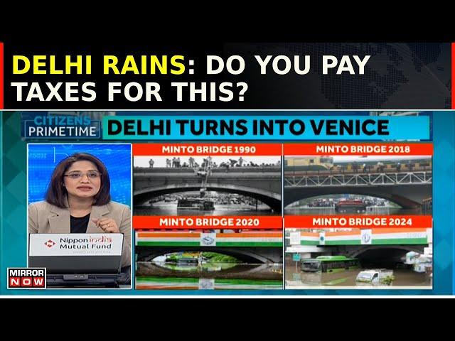 Delhi Turns Venice | From Water Shortage To Downpour | Record Rain Brings Capital To Halt | Watch