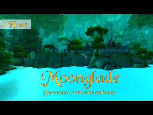 Moonglade Music & Rain Ambience (1 hour, World of Warcraft) for Relaxing, Sleep, Meditation