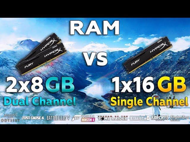 Single Channel vs Dual Channel RAM Test in New Games