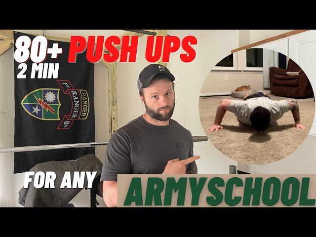 80+ PUSH UPS ON THE ARMY PT TEST - LEARN THE TOP SCORERS TECHNIQUES on how to MAX out every time