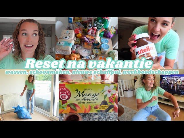 VLOG BACK TO REALITY: WASSEN, KRUIDVAT UBBOXING, WEEKBOODSCHAPPEN, OPRUIMEN | Zeg maar Fem | Vlog |