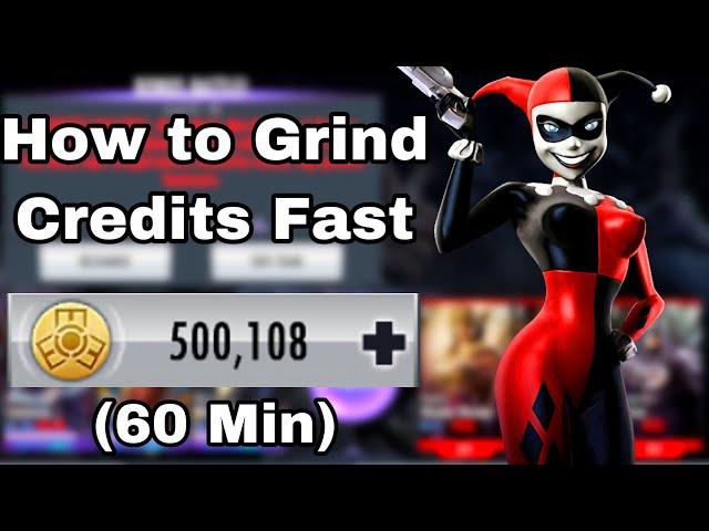 Injustice Mobile- How to Grind 500k Credits in 1HR / Fast/Easy Method (Experienced Players)
