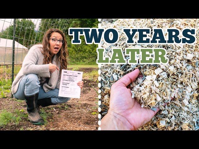 We Covered 1/2 the Garden in Wood Chips | 2 Years Later Soil Tests Reveals the Impact