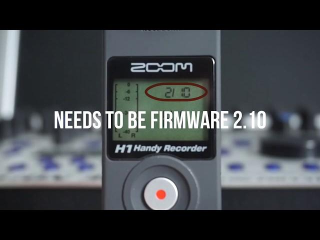 USING THE ZOOM H1 AS A USB MICROPHONE