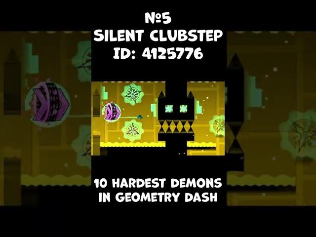 Geometry Dash: 10 hardest demons #shorts