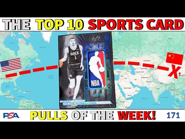 [CONFIRMED] THE BIGGEST CARDS ARE PULLED IN CHINA!  | TOP 10 SPORTS CARD PULLS OF THE WEEK | EP 171