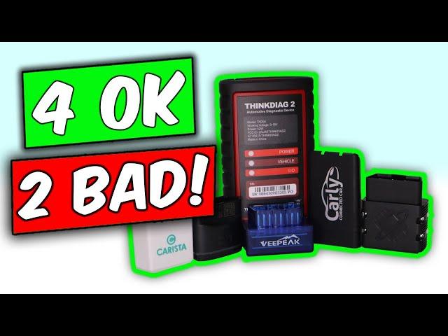 I bought 6 OBD2 scanners. Don't buy these ones! Thinkdiag2, OBD11, Veepeak, Carista, Carly, OBDlink