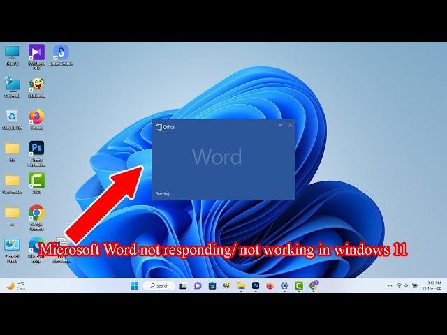 How to fix Microsoft Word not responding  in windows 11