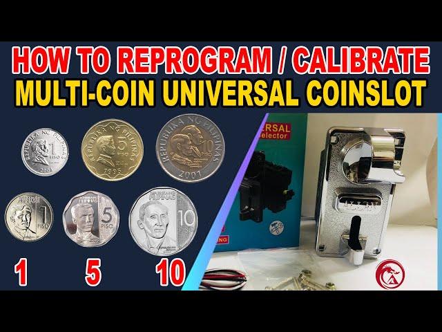 HOW TO REPROGRAM UNIVERSAL COINSLOT | OLD AND NEW COINS.