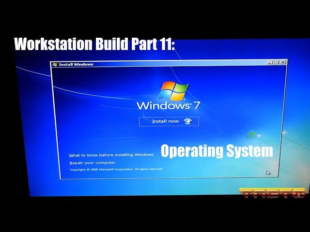 Workstation Build Part 11: Installing the Operating System [2019]