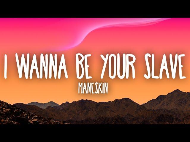 Måneskin - I WANNA BE YOUR SLAVE (Lyrics/Testo) Eurovision 2021