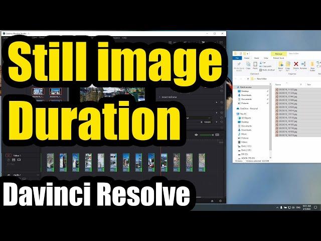 How to modify still image duration in Davinci Resolve (3 methods)