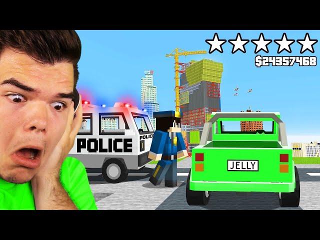 Playing GTA 5 In MINECRAFT! (5 Star Wanted)