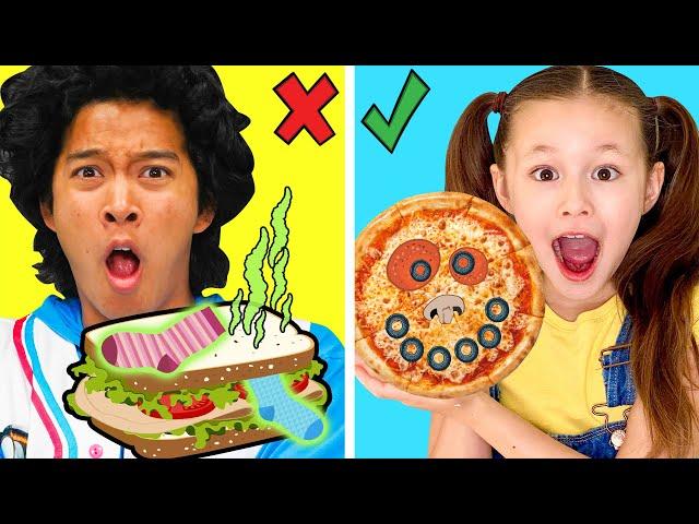 Fun VS Boring Food ‍! Healthy DIY Snacks for Kids in MarMar Land! #BacktoSchool2020 #YouTubeKids