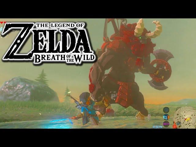 Insanely Hard FIRST BOSS FIGHT!! [Zelda Breath of the Wild FIRST PLAYTHROUGH!!]