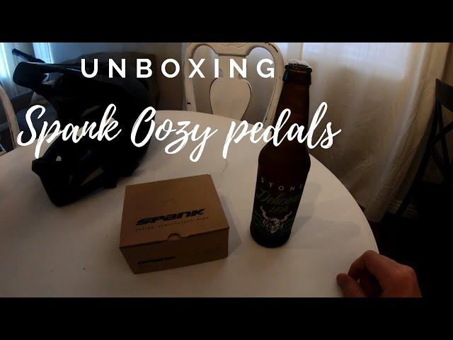 Unboxing my new Spank Oozy mountain bike pedals