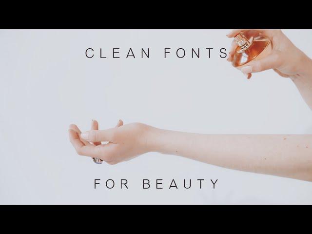 Clean Fonts for Graphic Design Projects