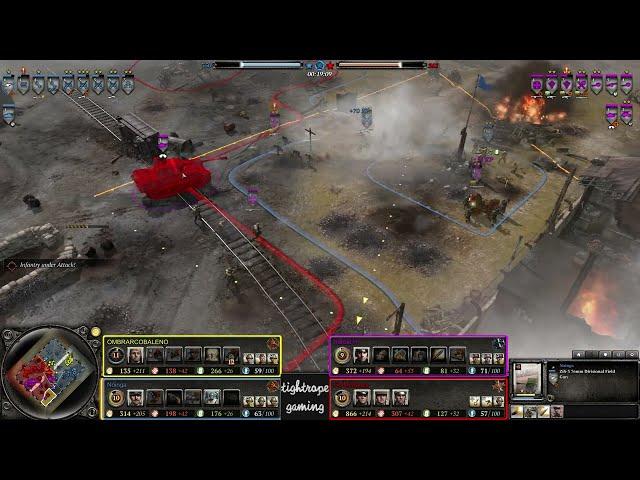 COH2 2v2 OMBRARCOBALENO (SU) & Noinga (SU) vs Harold H (OK) & Fid McSauce (OH)