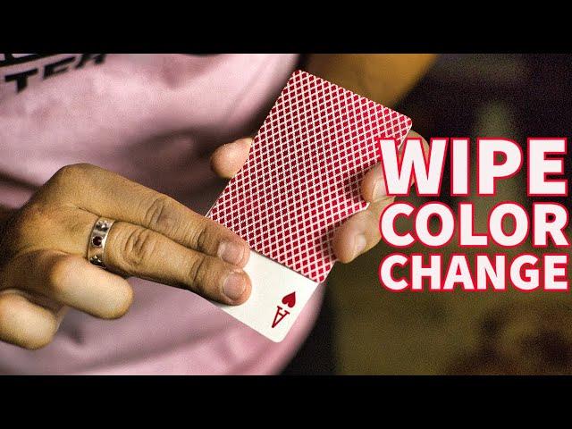 Easy WIPE Color Change -  Card Trick Tutorial