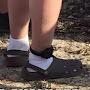 White socks In sandals
