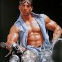 Billy Herrington on a Motorcycle