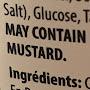 May contain mustard