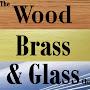 wood brass and glass