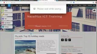 How to edit Your Blogs. Wix Tutorial Part 1   NezaPlus