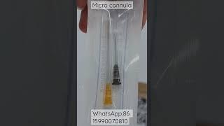 Medical Micro Cannula Flexible Disposable Blunt Tipped Needle.