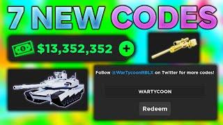 *NEW* WORKING ALL CODES FOR War Tycoon IN 2024 DECEMBER! ROBLOX War Tycoon CODES