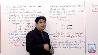 Class 10 - Computer Studies - Chapter 1 - Lecture 6 - Variable Name - Allied Schools