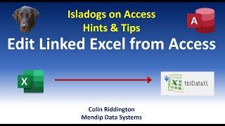 Edit Linked Excel files in Access