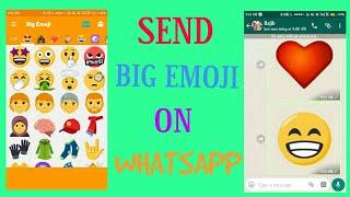 How to send big emoji on whatsapp || Latest whatsapp trick by tech buzz