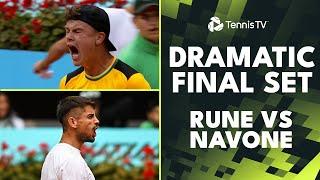 Holger Rune vs Mariano Navone DRAMATIC Final Set! | Madrid 2024 Highlights