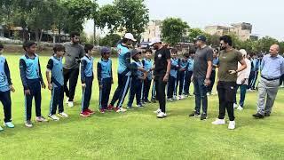 Babar Azam visited azhar ali cricket academy/ Ibrahim,azan meet with him n very happy #babarazam