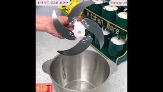 MÁY XAY THỊT INOX ĐA NĂNG NHẬP KHẨU | Giúp Xay Nhuyễn Thịt, Cá, Rau, Củ Một Cách Dễ Dàng