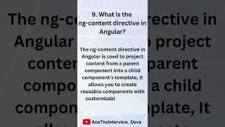 What is the ng-content directive in Angular? #angular #shorts #ngcontent