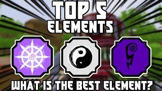 TOP 5 *ELEMENTS* In Shindo Life | What Is The Best Element In Shindo? | Shindo Life