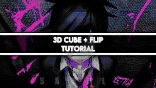 Flip + 3D Cube Transition || Alight Motion Tutorial