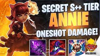 WILD RIFT | ANNIE SECRET S++ TIER CHAMP ONESHOT DAMAGE!) | Annie Gameplay | Guide & Build