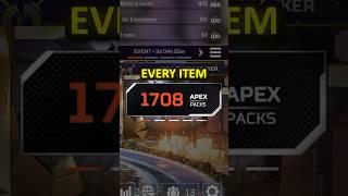 Opening an Apex Pack with Every Item Unlocked