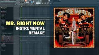 21 Savage & Metro Boomin - Mr. Right Now (FL Studio Remake + Free FLP)