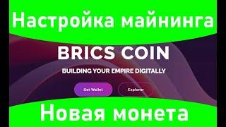 Настройка майнинга новой монеты BRICS COIN (алгоритмы монетки Kaspa)