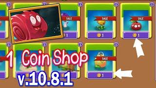 1 Coin Shop in Plants vs Zombies 2 v.10.8.1 - New Plants Bean Sprout & Cran Jelly Official