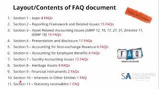 FAQs Standards of GRAP