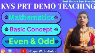 #Maths demo of ODD and EVEN numbers for KVS interview..