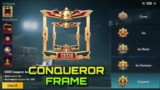 I got new CONQUEROR FRAME by final matches