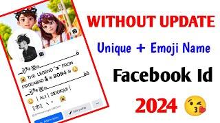 How To Create Unique + Emoji Name Facebook Account 2024 Stylish Name Fb id