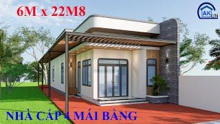 THỰC TẾ Với Nhà Cấp 4 Mái Bằng TIỆN NGHI, TIẾT KIỆM Chi Phí | Nhà Đẹp Dakcun Dk249