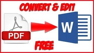pdf to word converter and editor